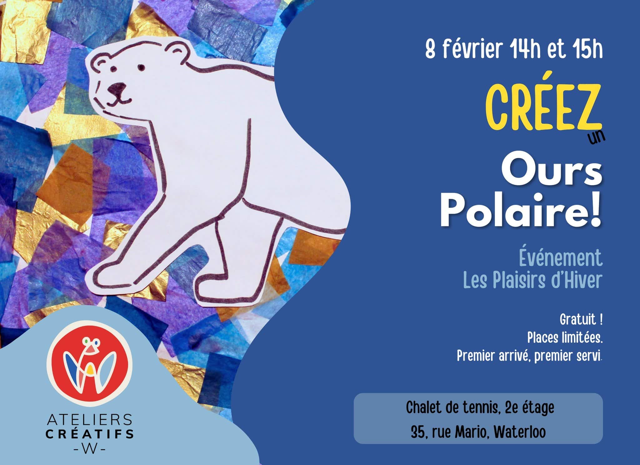 Atelier Créatif Gratuit : Ours Polaires - Plaisirs d'Hiver